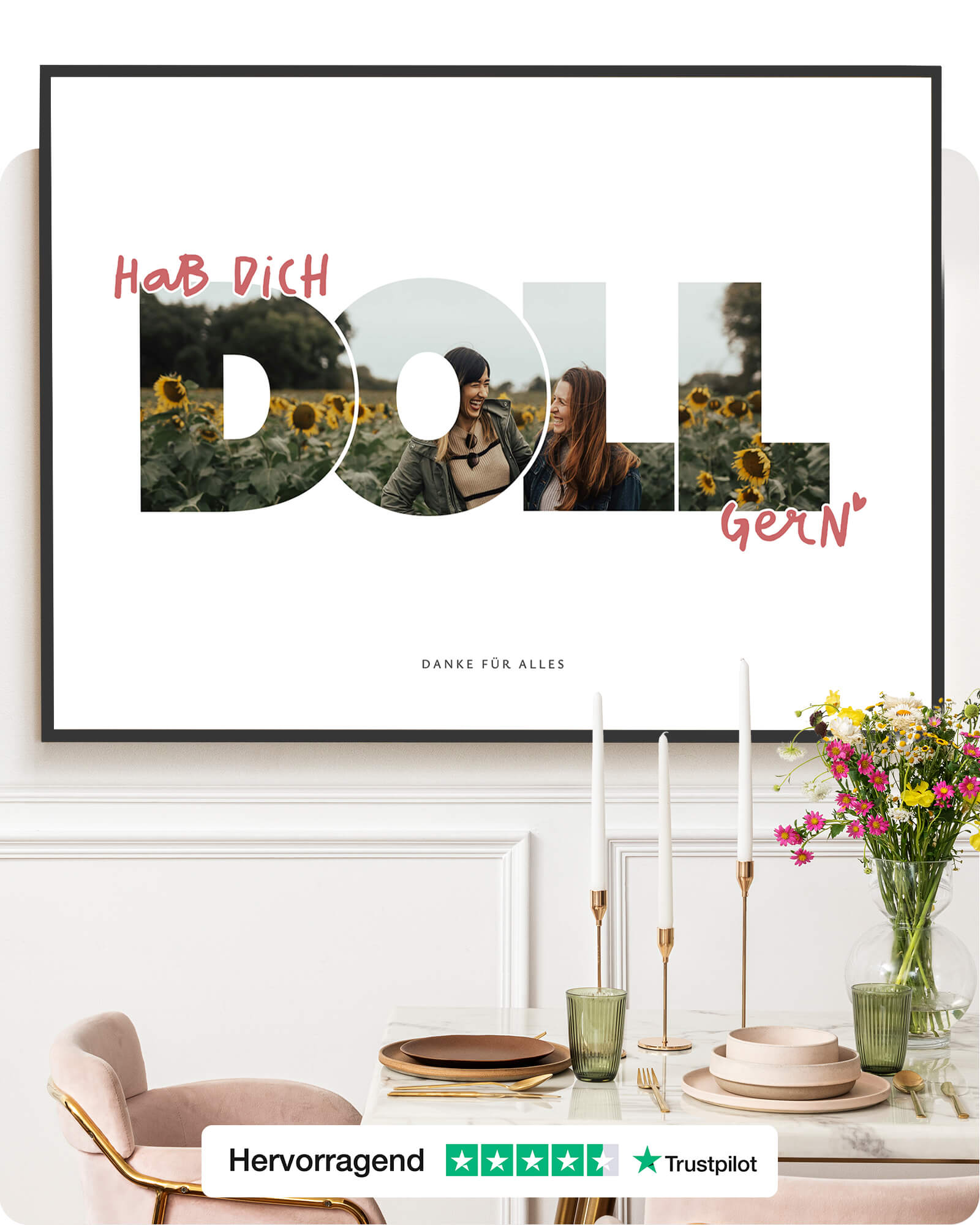Hab dich doll gern Fotoprint