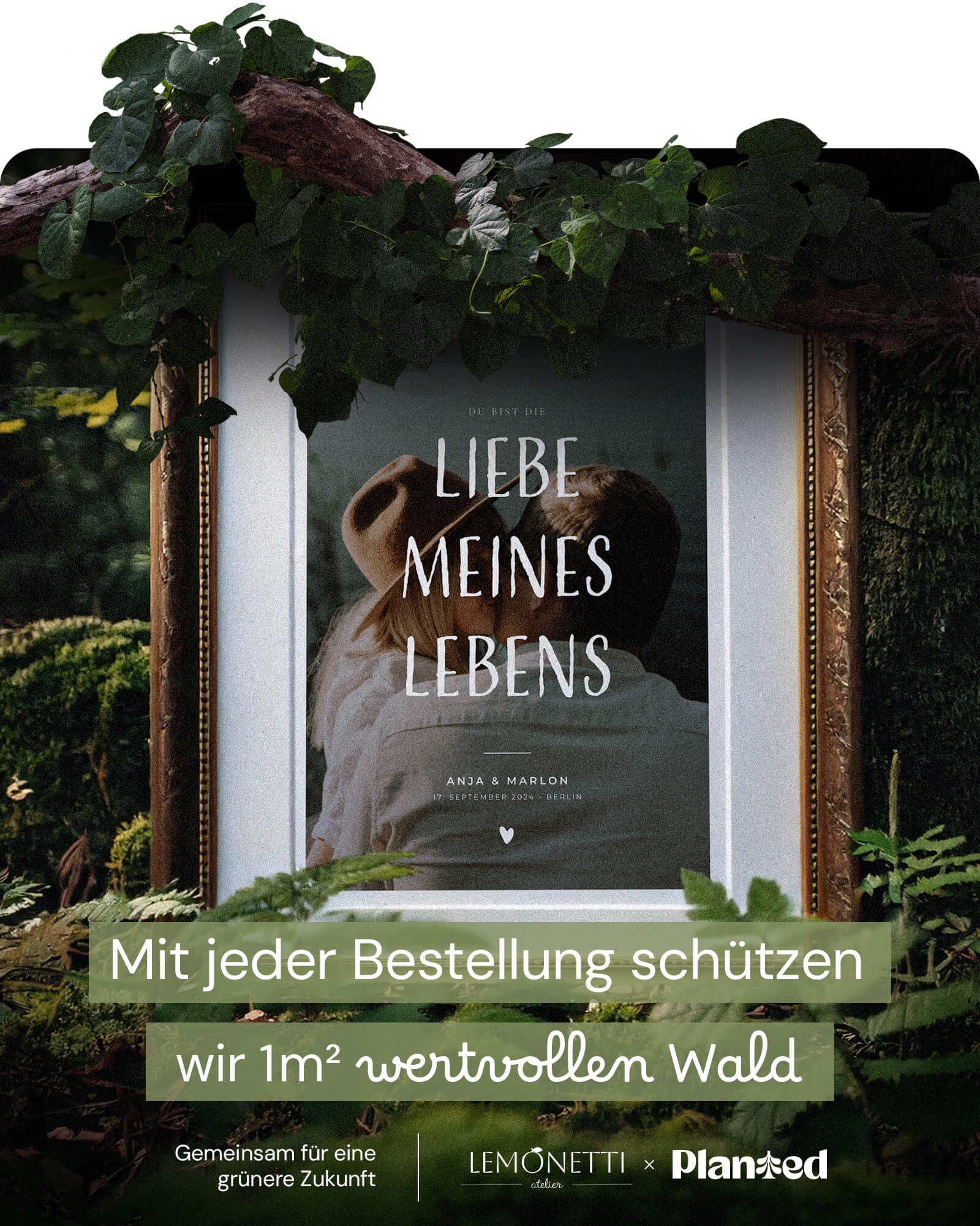 Liebe meines Lebens Fotoprint