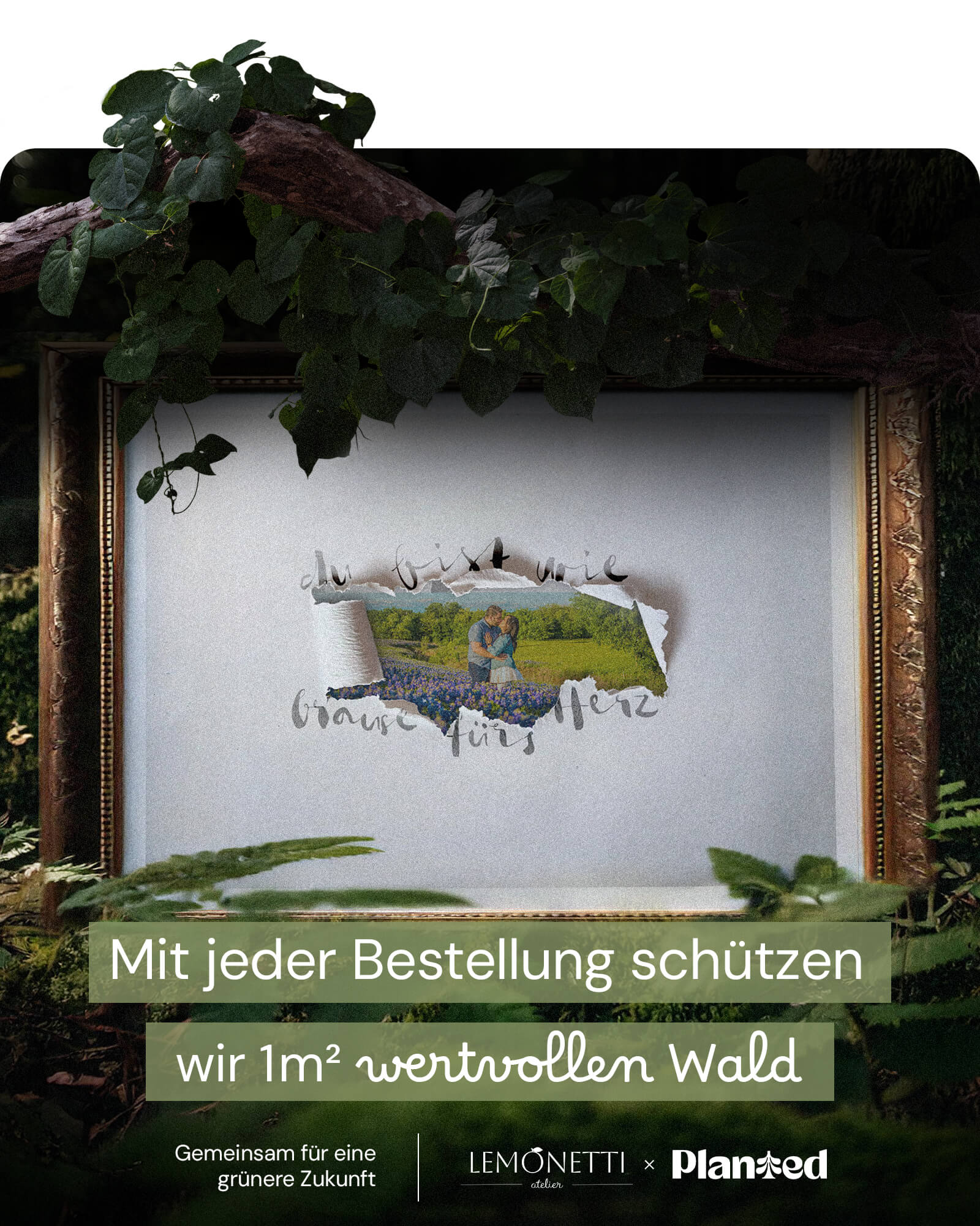 Brause für's Herz" Papierfenster-Print