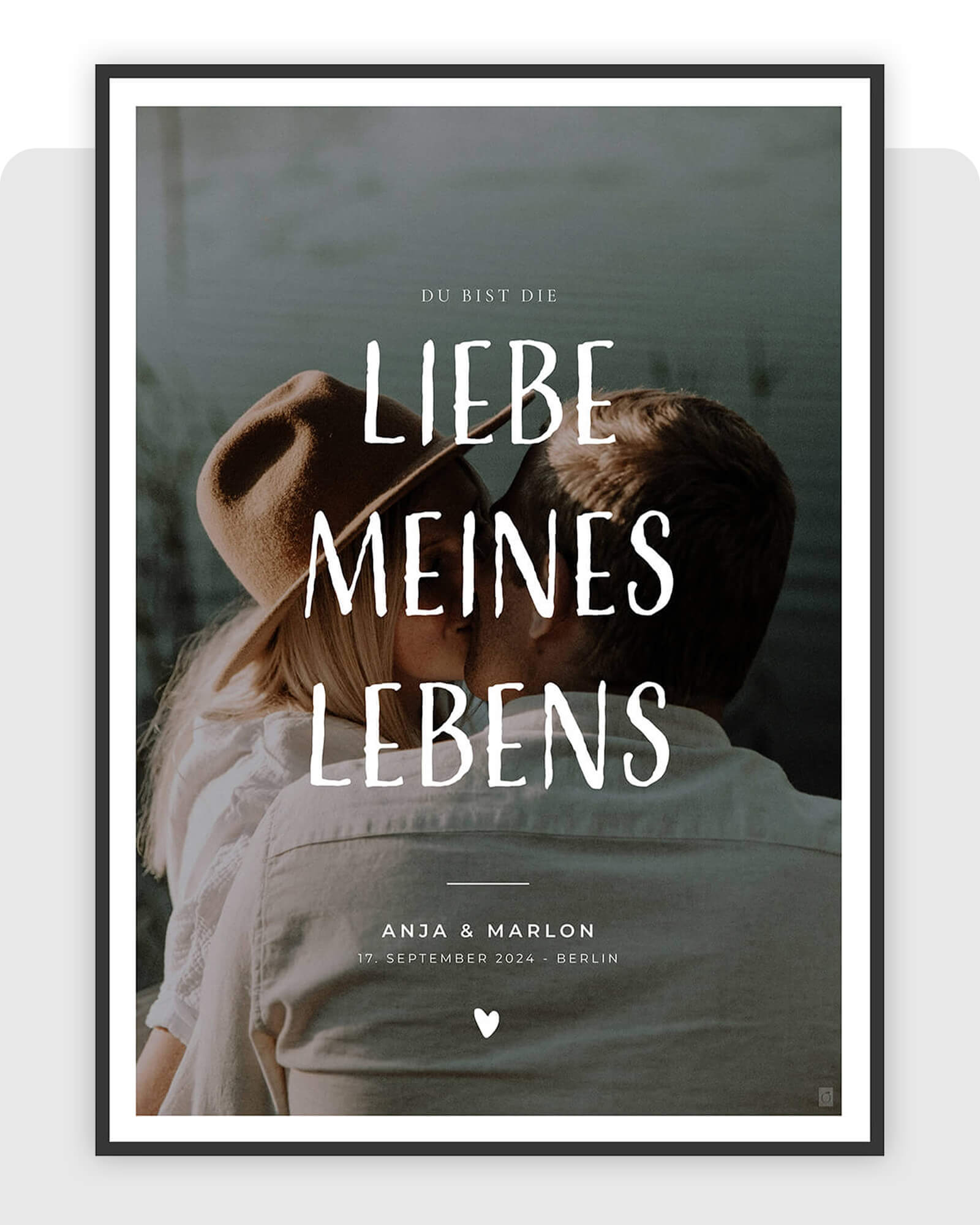 Liebe meines Lebens Fotoprint