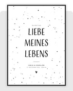 Liebe meines Lebens Fotoprint