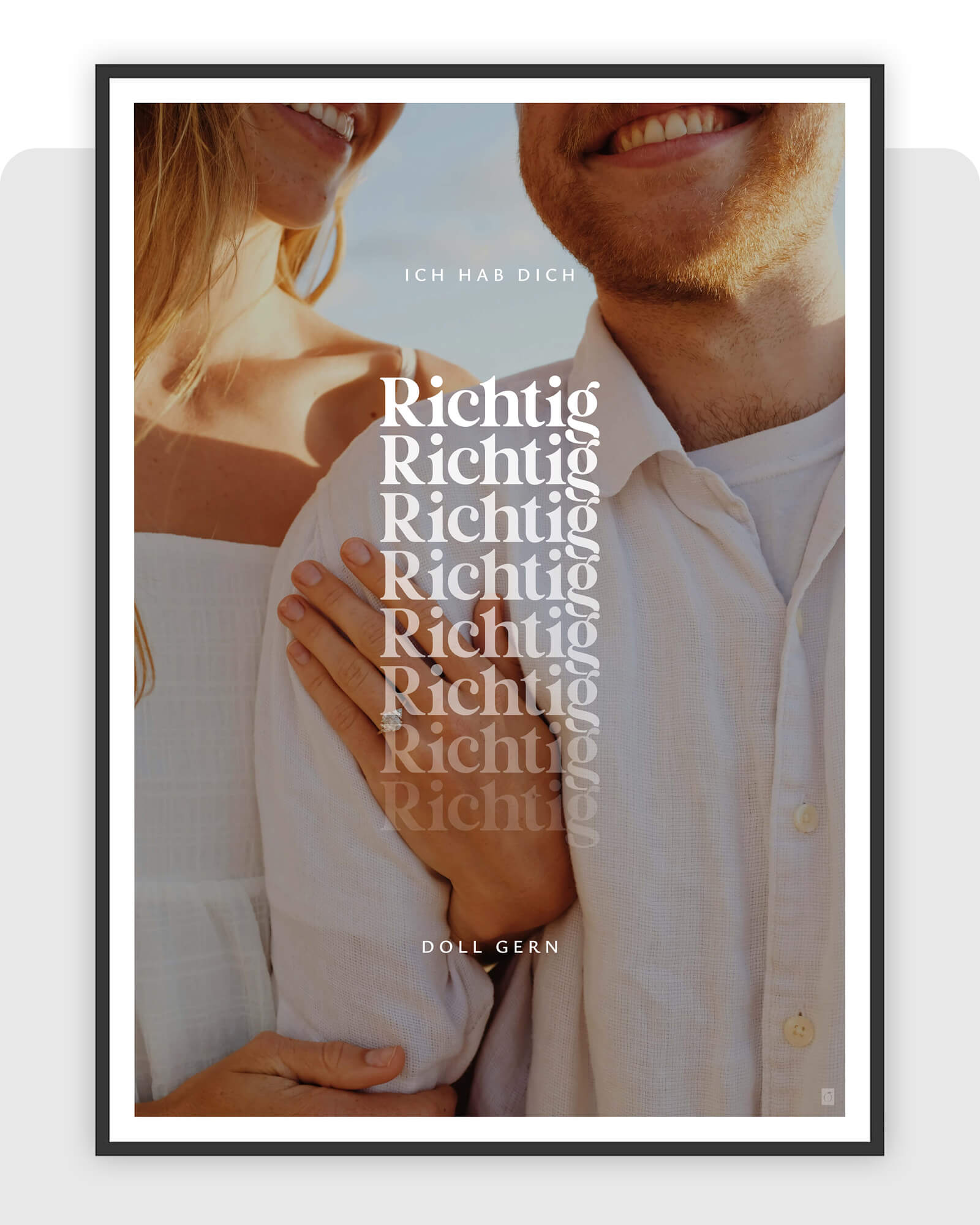 Froh dich zu haben - Fotoprint