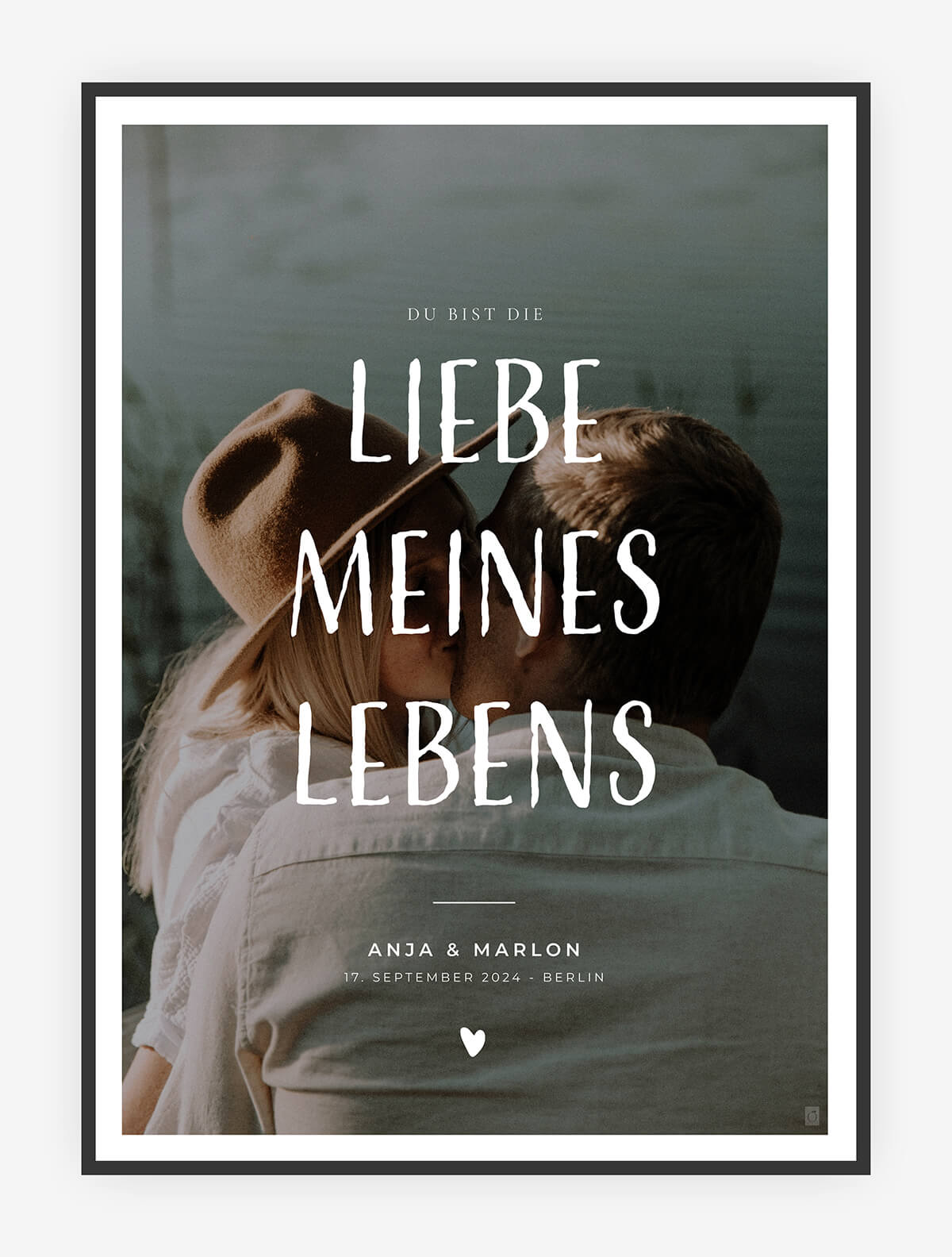 Liebe meines Lebens Fotoprint