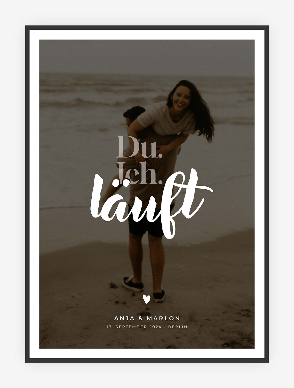 Du, ich, läuft - Fotoprint