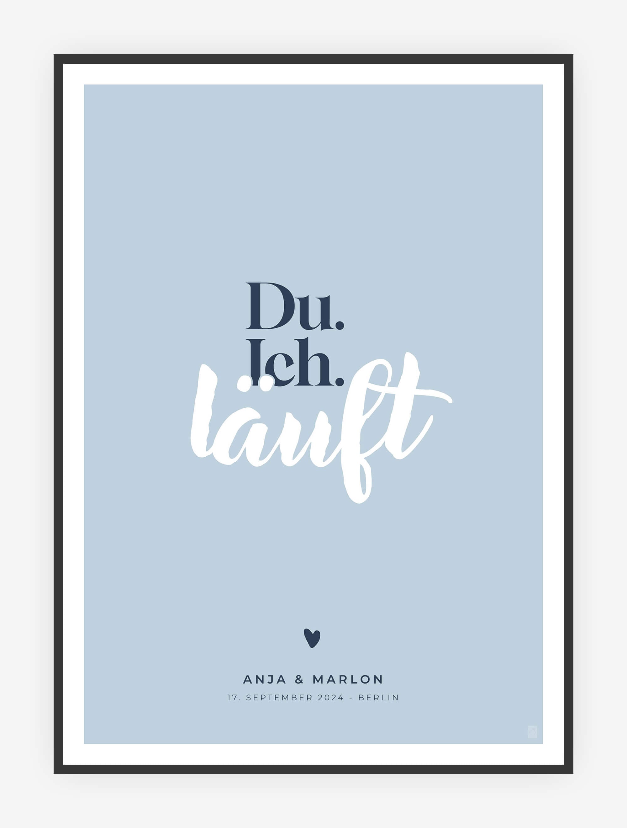 Du, ich, läuft - Print