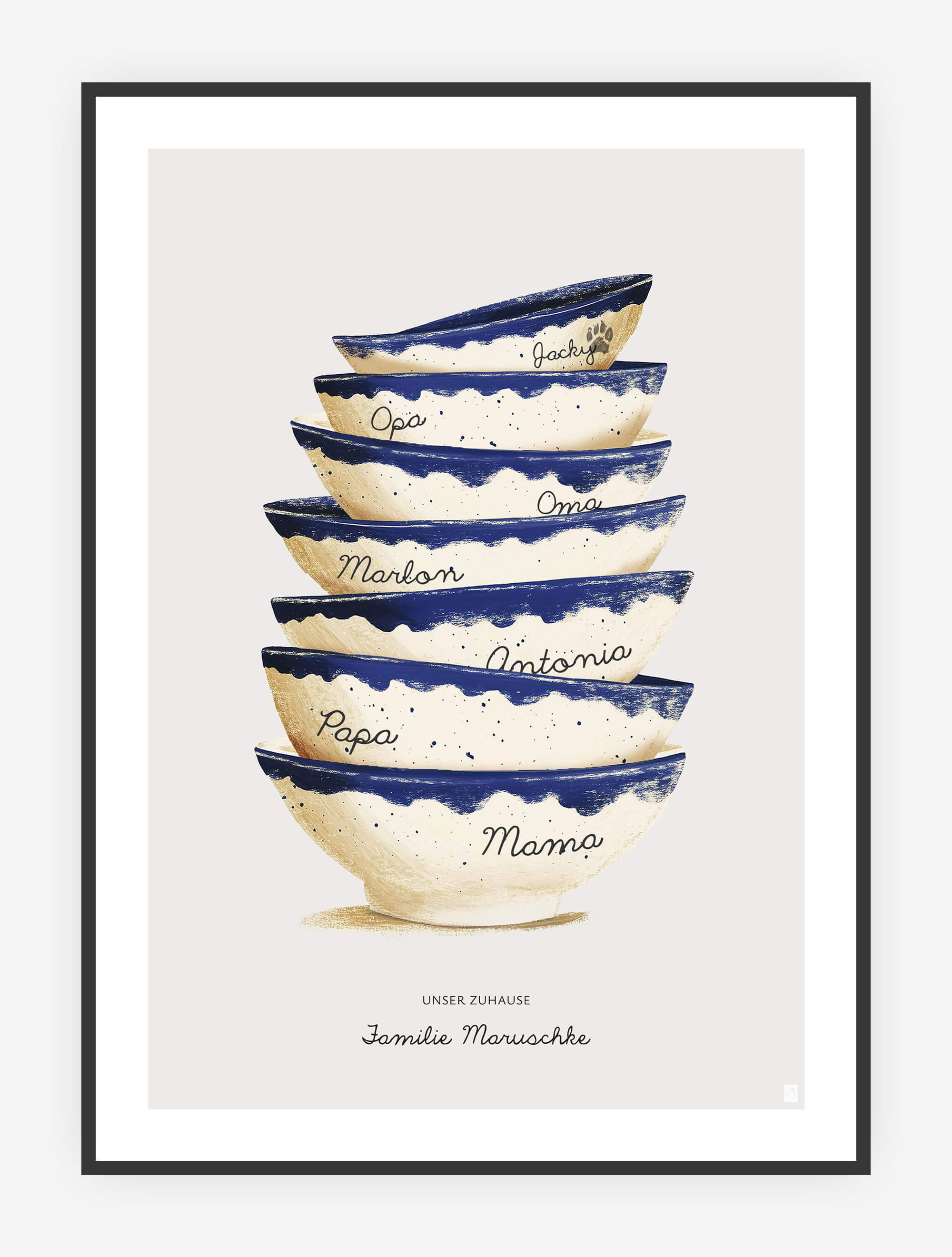 Familien-Bowls Print