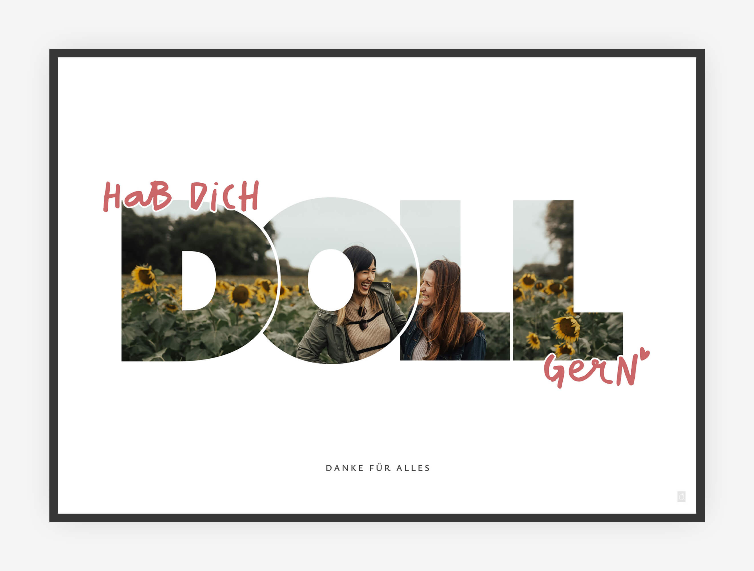 Hab dich doll gern Fotoprint