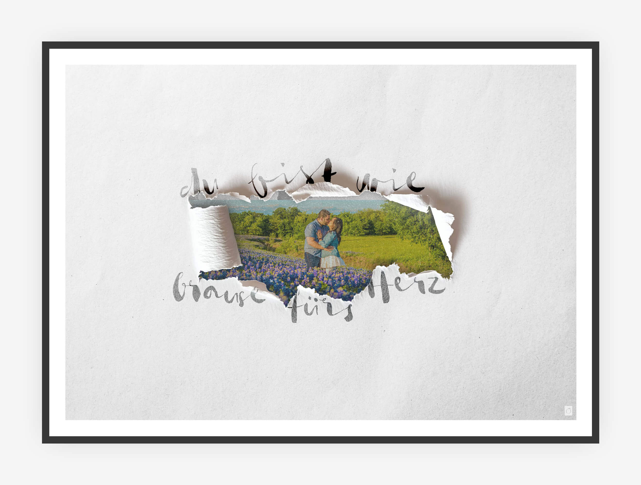 Brause für's Herz" Papierfenster-Print