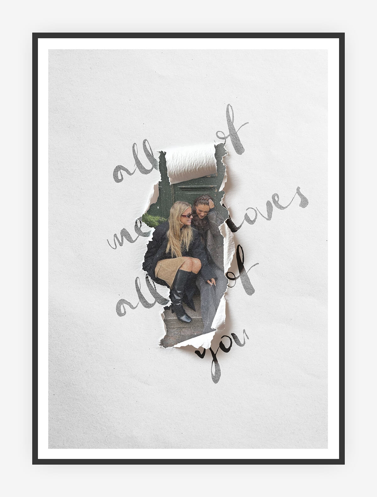 "All of Me" Papierfenster-Print
