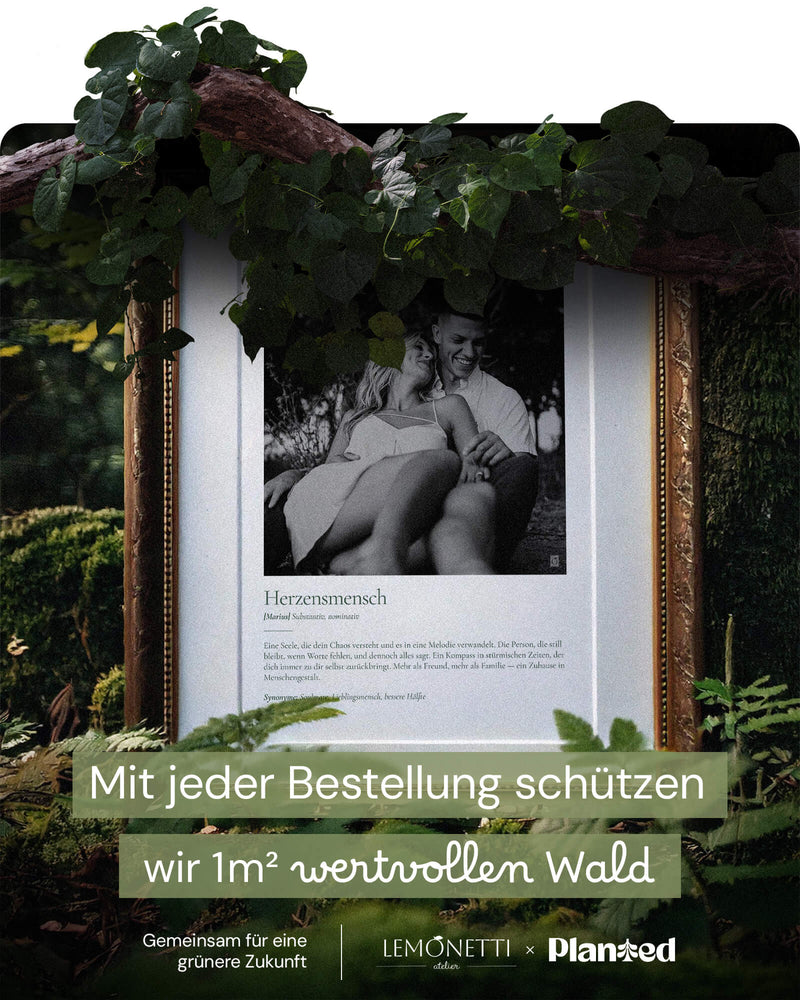 Definitionsposter "Herzensmensch" - Lemonetti
