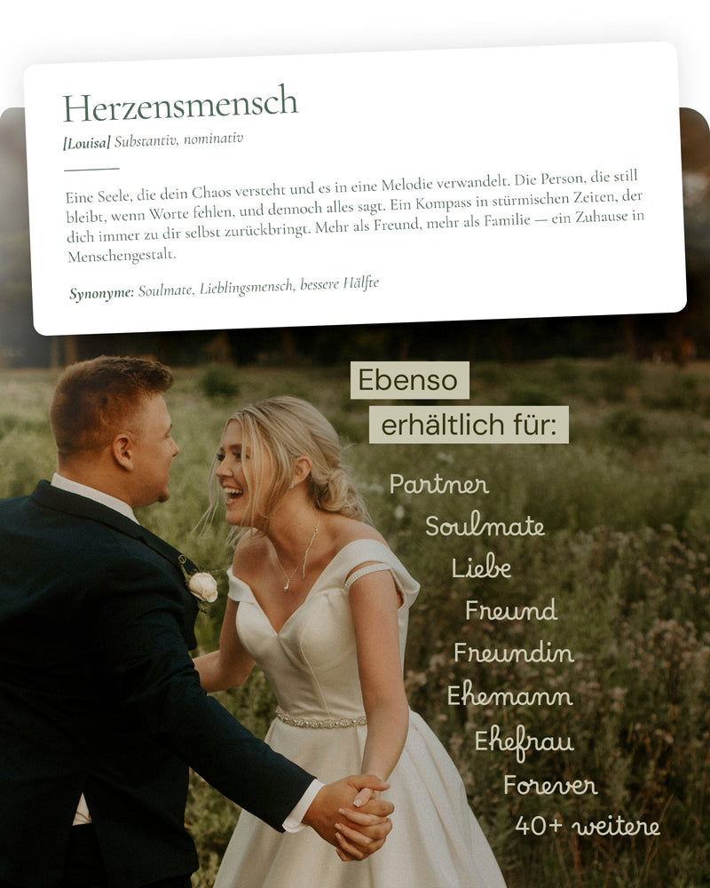 Definitionsposter "Herzensmensch" - Lemonetti