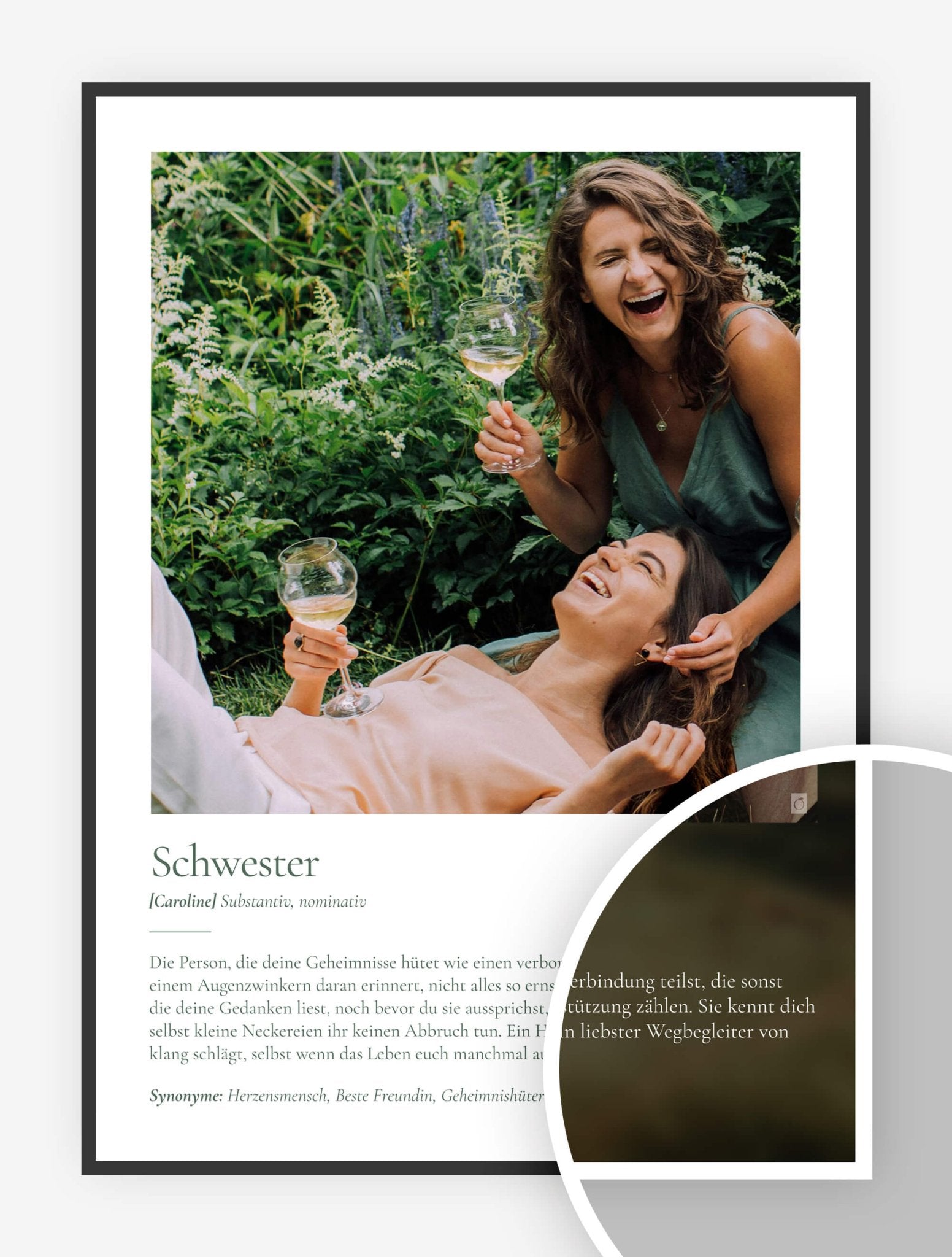 Definitionsprint "Schwester"